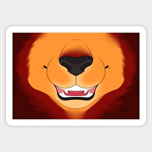 Dark Nose - Red Mane Lion Sticker